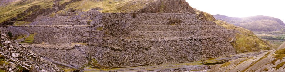* [Pic 20] Cwmorthin Quarry - Panoramic View (1987) *